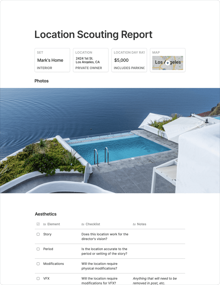 location scouting report template